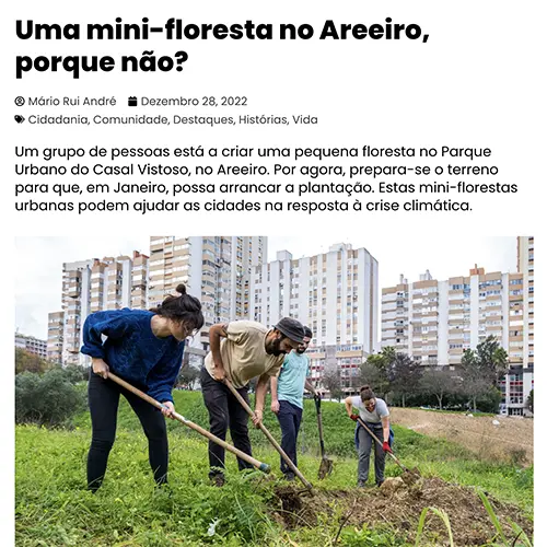Uma mini-floresta no Areeiro, porque não?