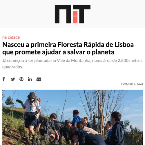 Nasceu a primeira Floresta Rápida de Lisboa que promete ajudar a salvar o planeta -