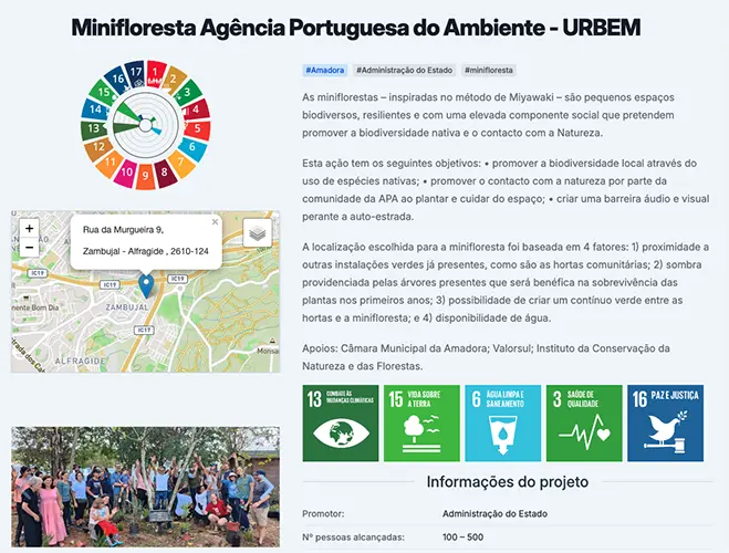 Minifloresta Agência Portuguesa do Ambiente - URBEM - odslocal.pt