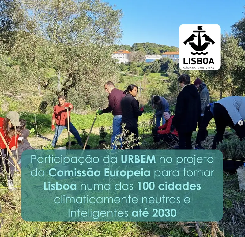 Urbem's participation in the European Commission's project to make Lisbon one of the 100 climate-neutral and smart cities by 2030