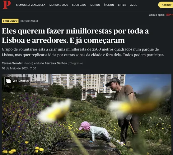 Eles querem fazer miniflorestas por toda a Lisboa e arredores. E já começaram - Publico.pt